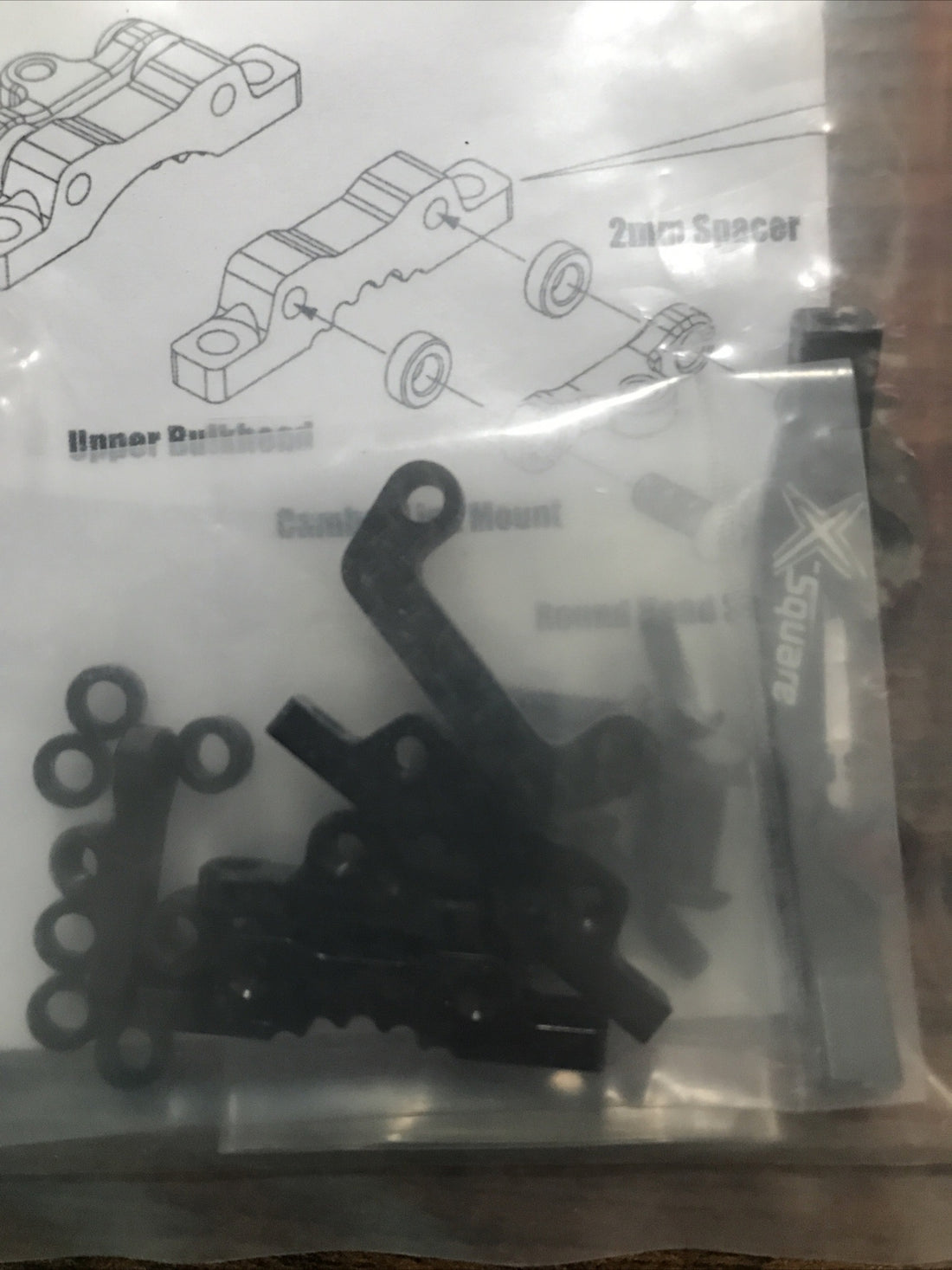 X-ray T4 Front Low Profile Shock Mount Upper Xsquare