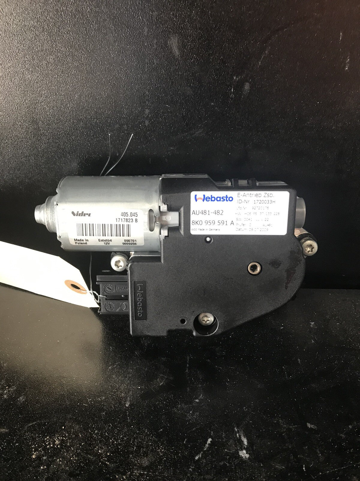 2010 Audi A4 Sunroof Motor Electric OEM 