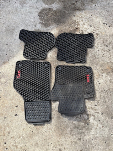 2005-2009 Volkswagen Golf GTI All Weather Floor Mats Set Of 4 OEM Front & Rear 