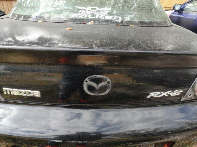 2004 Mazda RX8 Trunk Lid Black No Spoiler