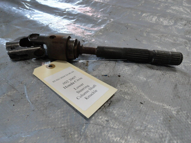 2007 Honda Civic Lower Steering Column Shaft knuckle