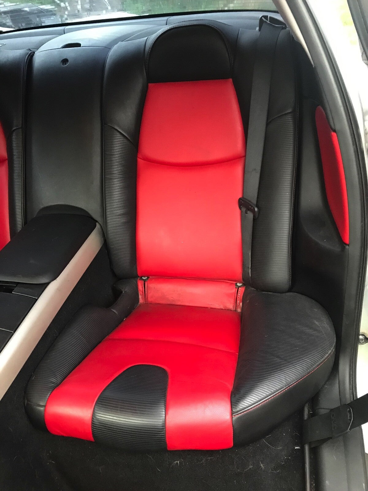 2004-2008 Mazda rx8 Driver side rear seat red/black leather