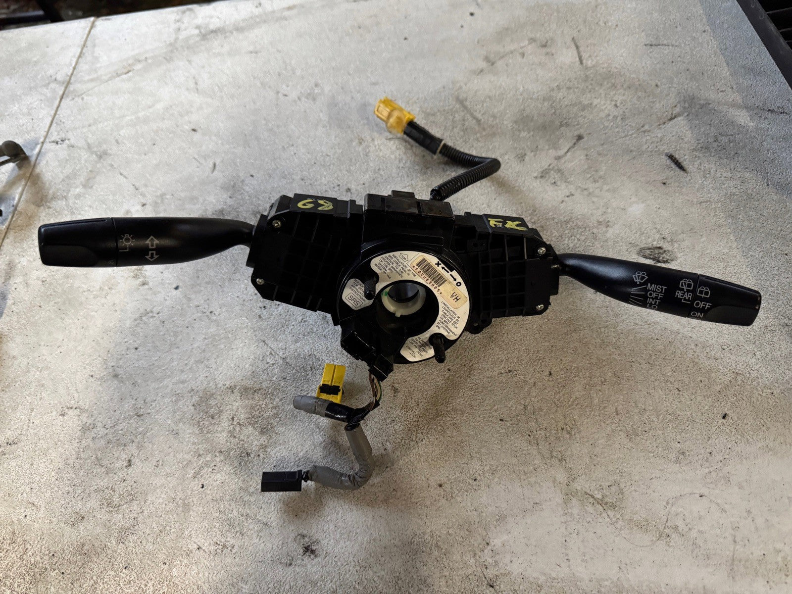 2007 Honda Fit Clock Spring Wiper light switch 