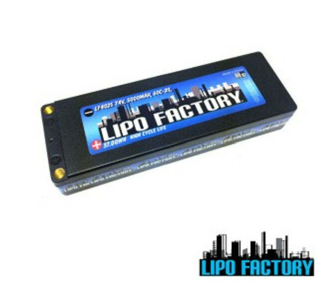 2S 7.4v 5000mah 60C Standard Pack with 5mm Bullets