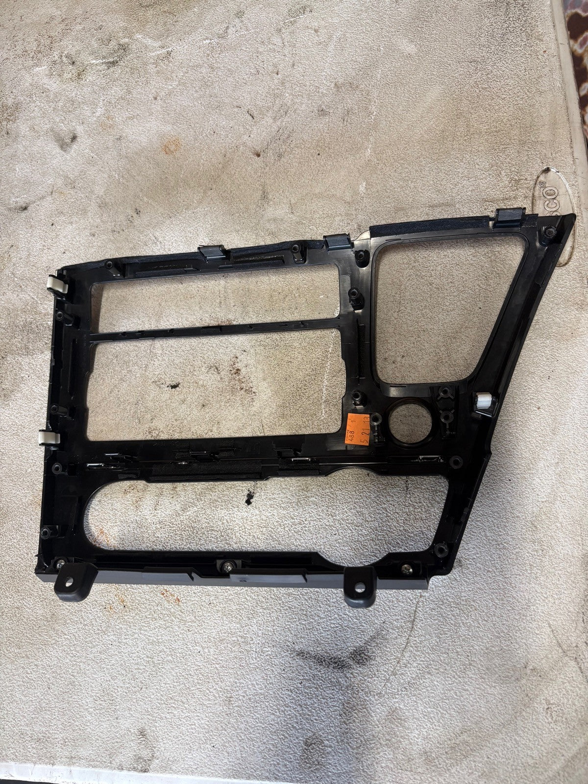 2012-2015 Honda Civic SI Radio Bezel Trim Cover Carbon Look OEM 