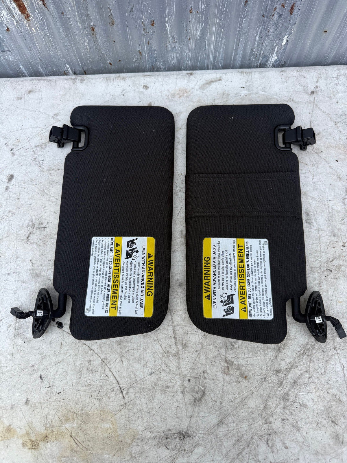 2015-2020 Subaru WRX STI Sun Visors L & R OEM 