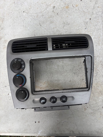 2002-2005 Honda Civic SI EP3 Hatchback Climate Control Radio Dash Trim Bezel OEM