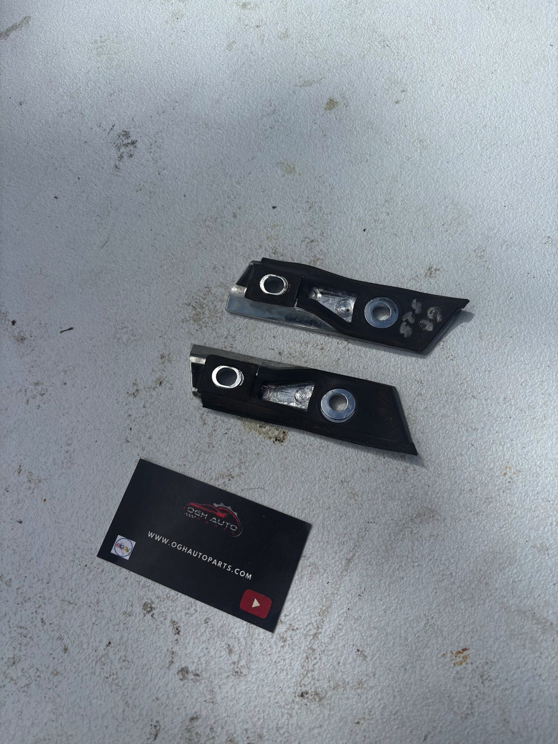 1990-2005 Mazda Miata NA NB OEM Rear Striker Chrome With Bolts Hard Top 