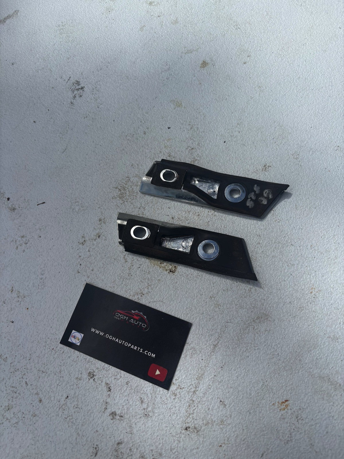 1990-2005 Mazda Miata NA NB OEM Rear Striker Chrome With Bolts Hard Top 