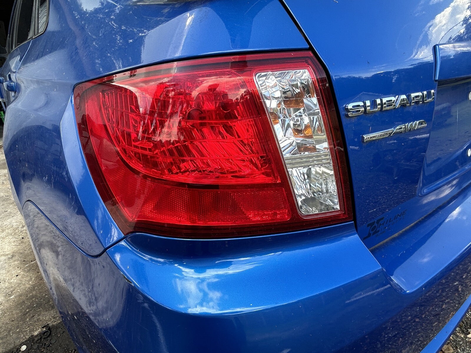 2012 Subaru WRX Driver Tail light L Sedan