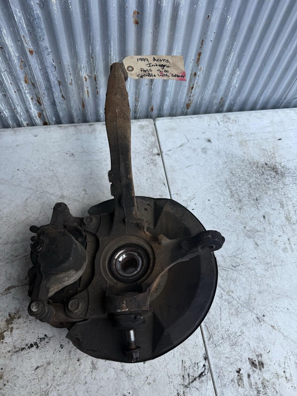 1999-2000 Acura Integra Front Knuckle Assembly (no rotor) Passenger Side