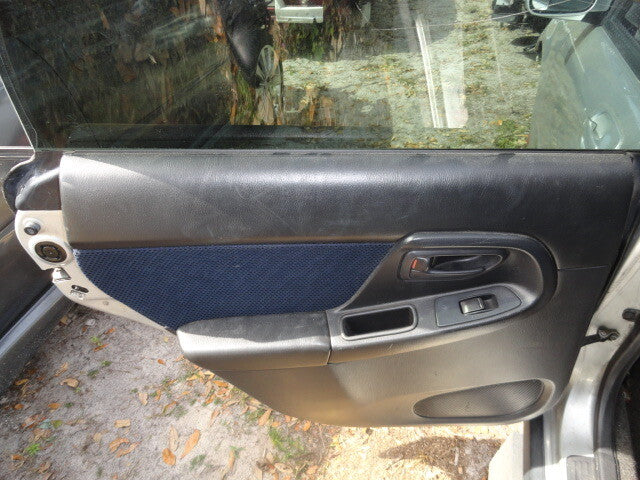 2003 Subaru WRX Driver Side Rear Interior Door Panel