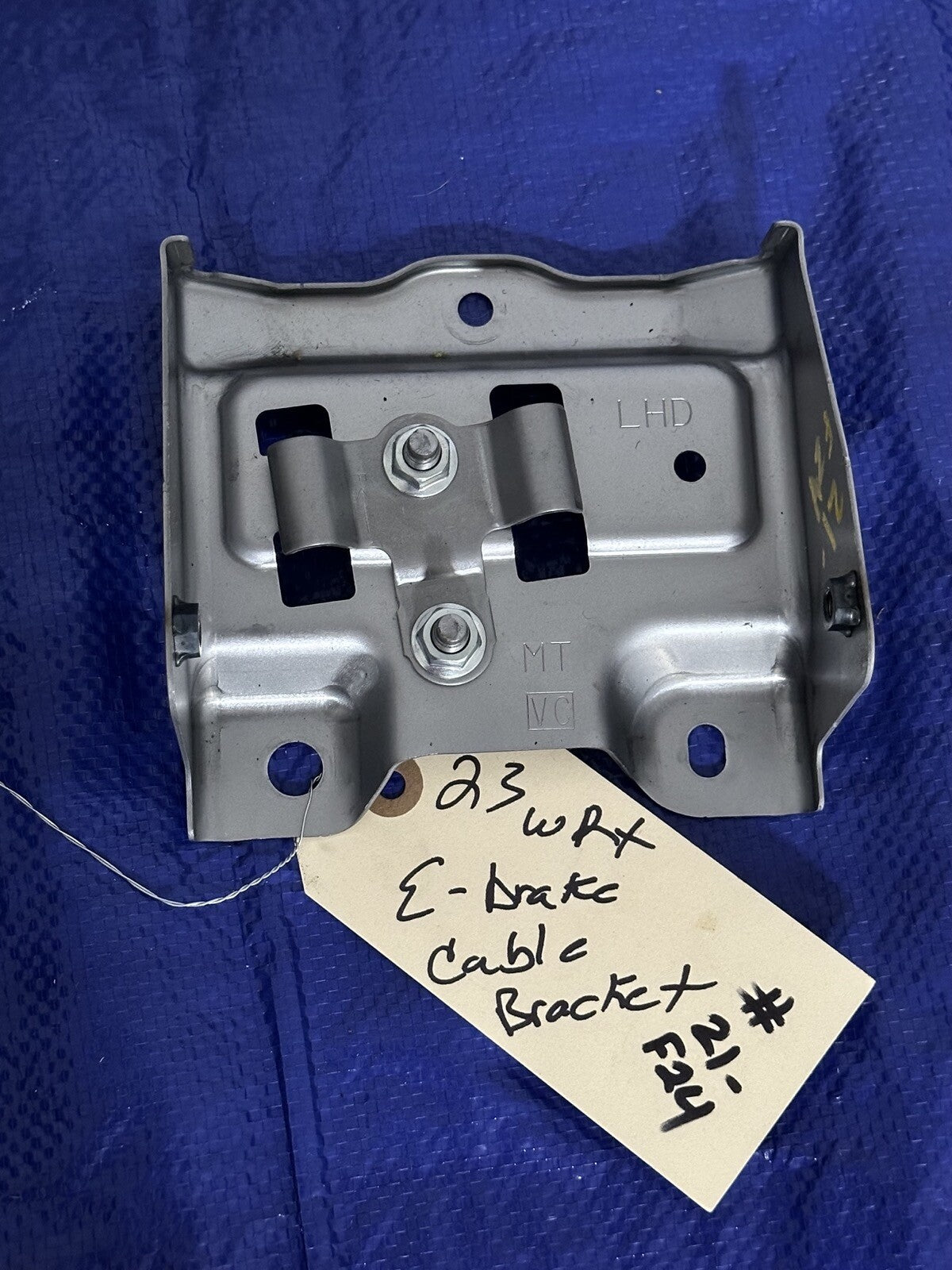 2017-2023 SUBARU WRX PARKING E BRAKE EMERGENCY CABLE LINE CONNECTOR BRACKET OEM