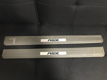 05-06 Acura RSX Driver/Passenger Door Sill Scruff Plate Trim Panels 