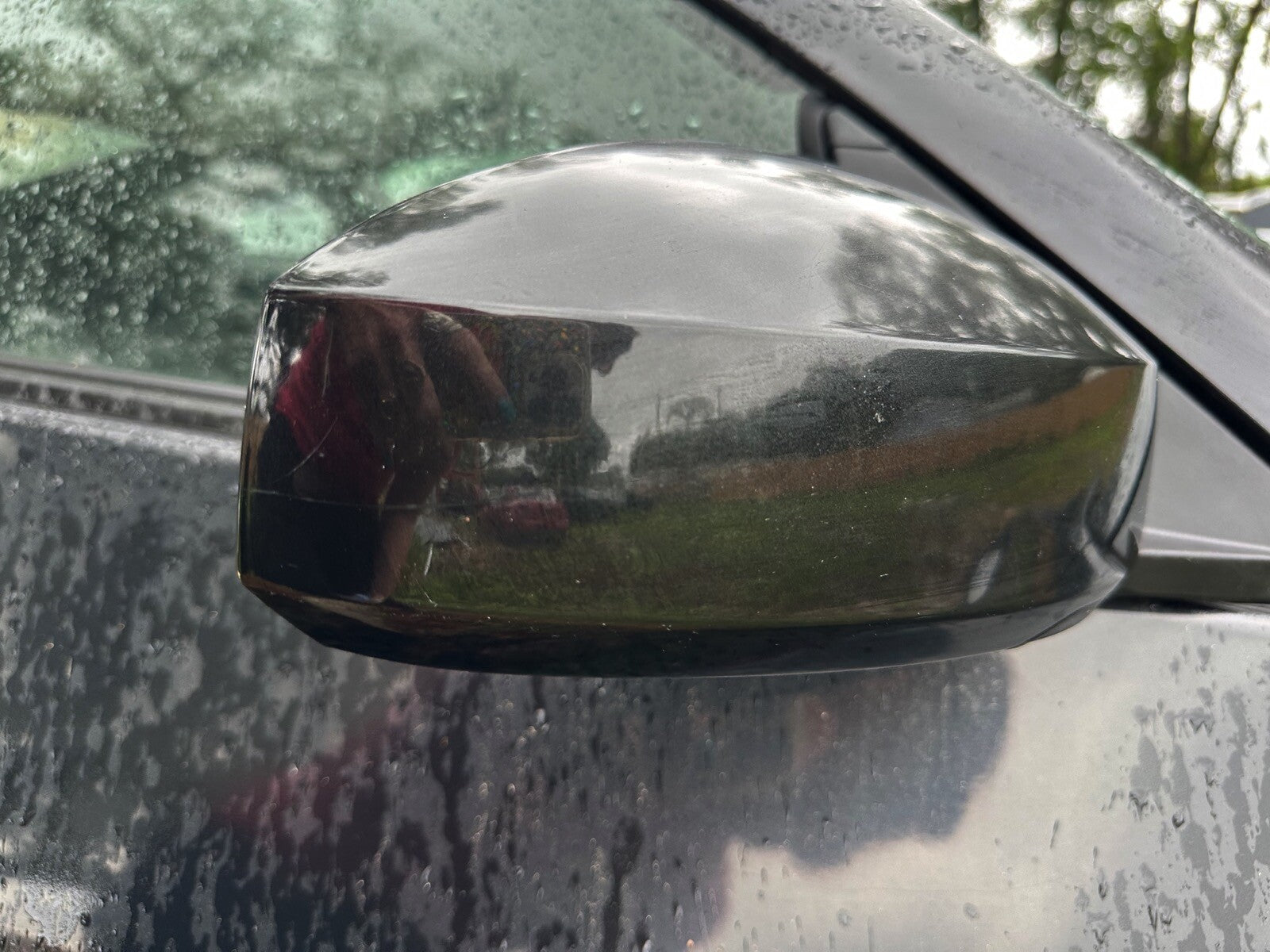 03-09 nissan 350Z passenger Side right Door Mirror black Heated Glass OEM (2008)