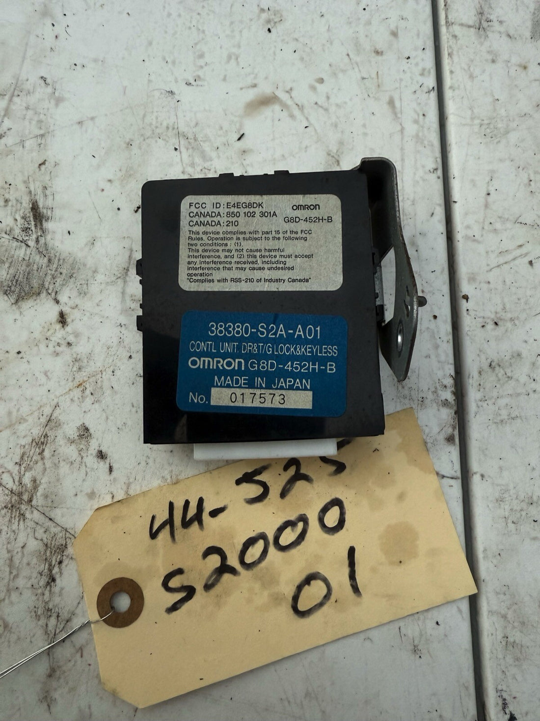 2001 Honda S2000 Keyless Control Unit