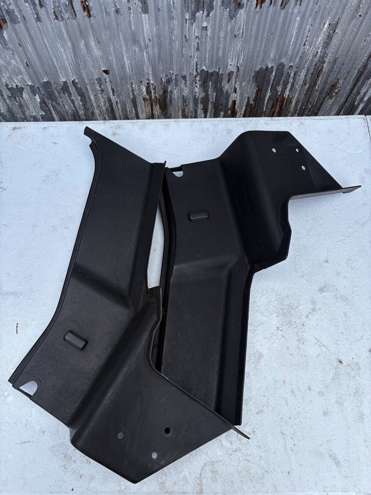 1999-2005 Mazda Miata NB OEM Black Seat Belt Trim Cover B Pillar Set NB 