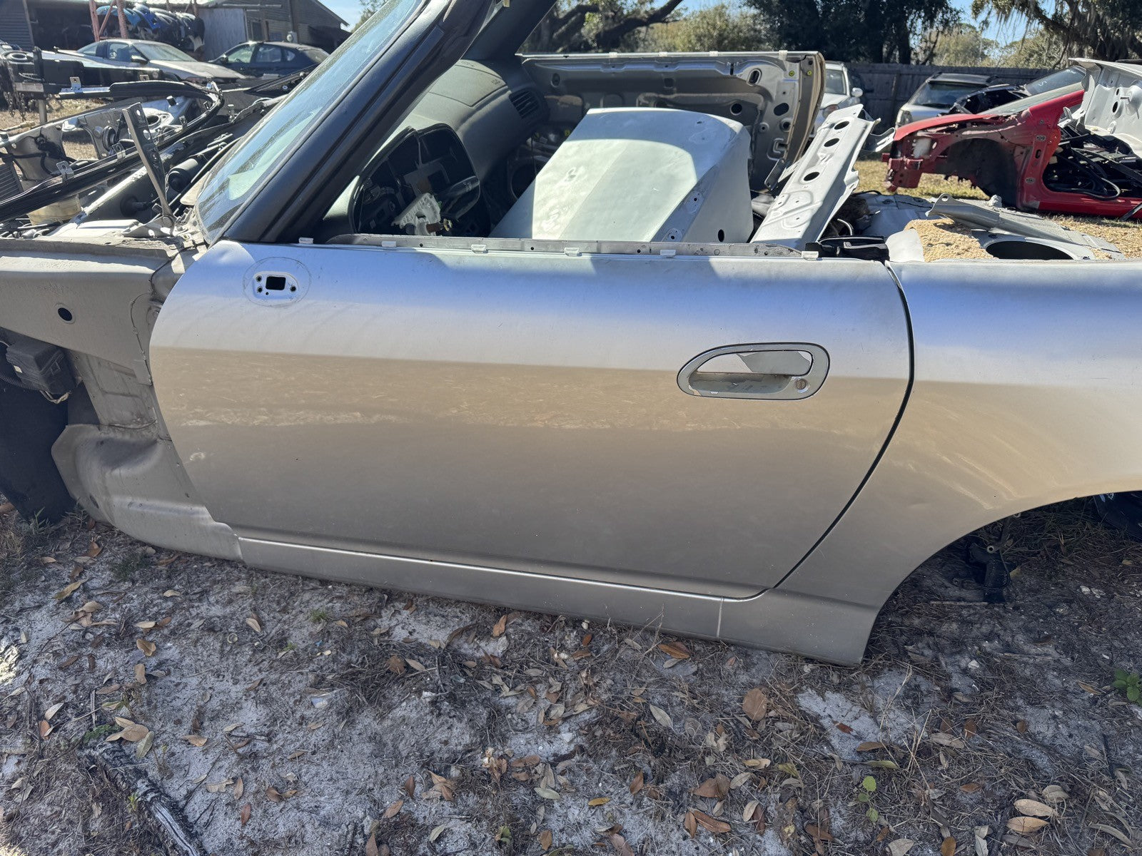 2000-2003 Honda S2000 Silver OEM LH Driver Side Left Door Assembly 