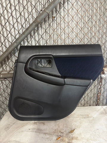 2002-2004 Subaru WRX Wagon Rear Passenger Door Panel Black/Blue 