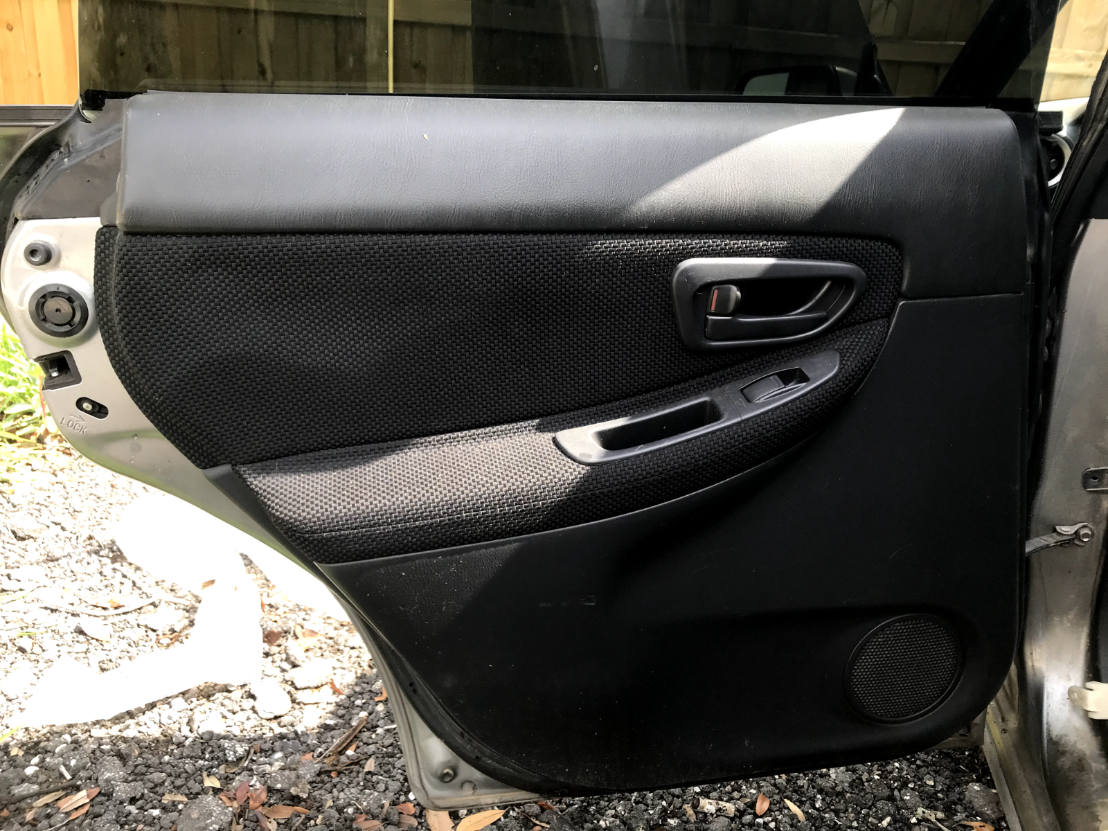 2007 subaru wrx drivers side rear door panel