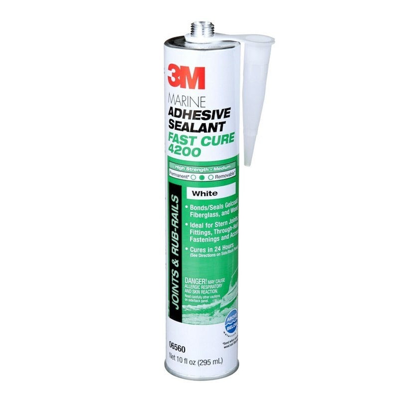 3M MARINE ADHESIVE SEALANT 4200 FAST CURE WHITE 