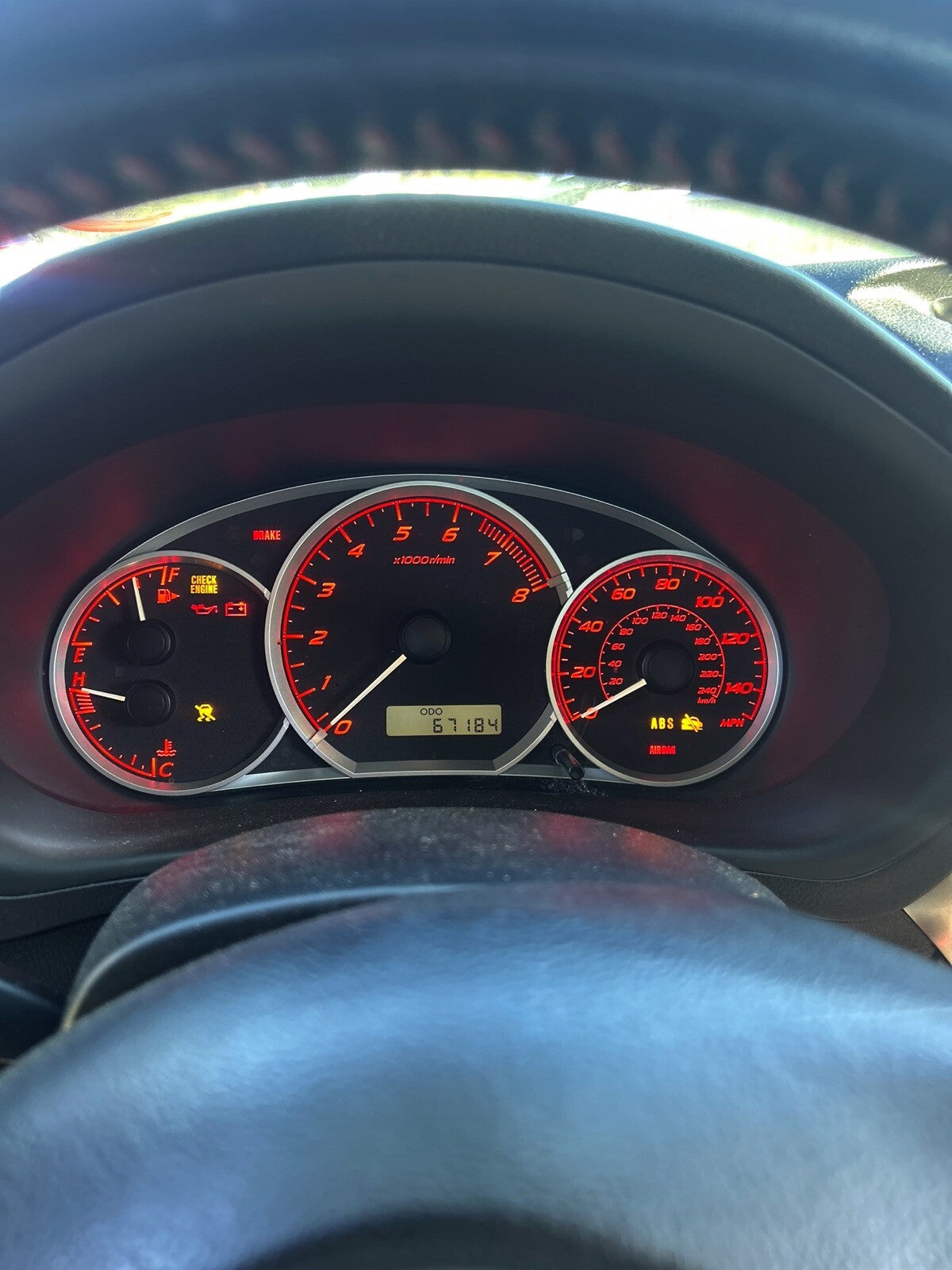 2009 Subaru WRX Cluster (77K Miles) OEM