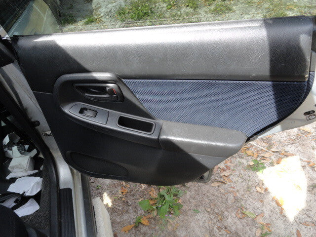 2003 Subaru WRX Passenger Side Rear interior Door Panel