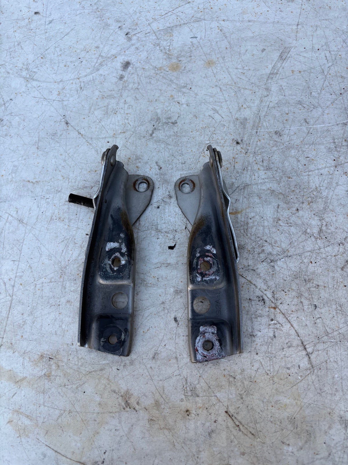 2000-2003 Honda S2000 AP1 Hood Hinges Silver Pair Set Left And Right 