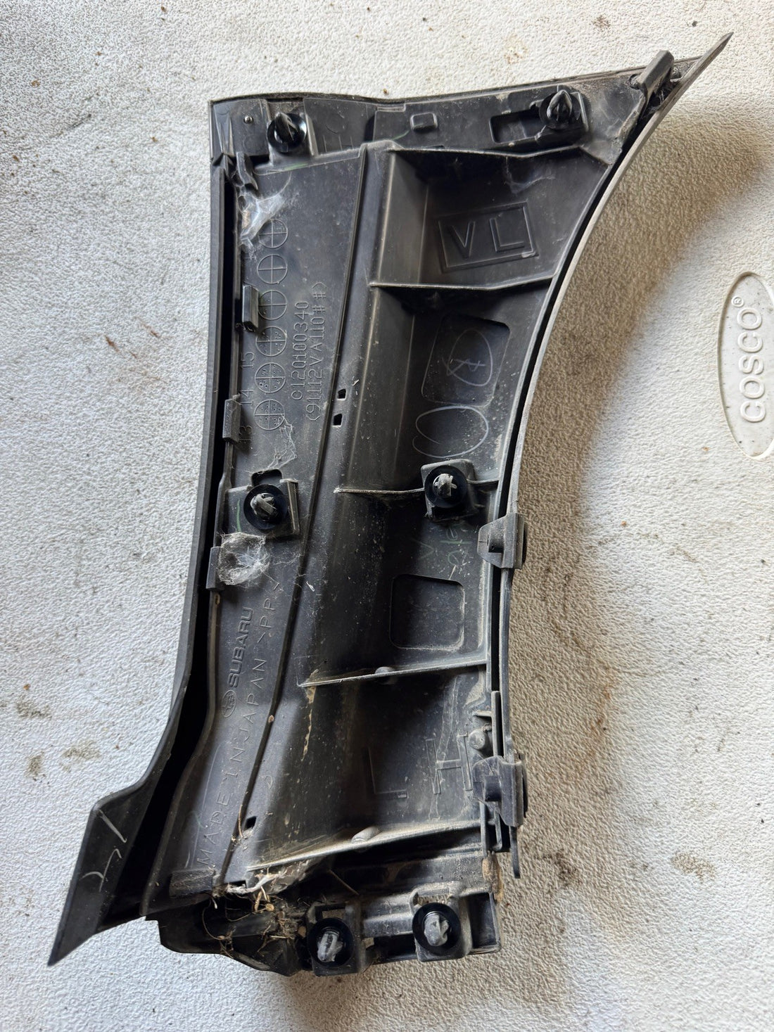 2015-2020 Subaru WRX STI Driver Fender Garnish