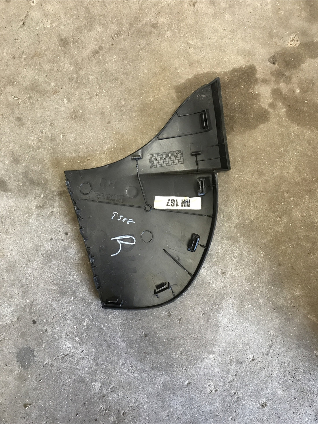 06-11 Honda Civic Coupe Right Dash End Cap Cover Black