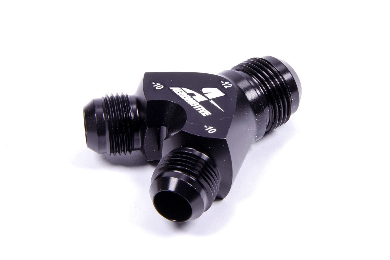  AEROMOTIVE Y-Block Fitting - 12an to 2 x -10an