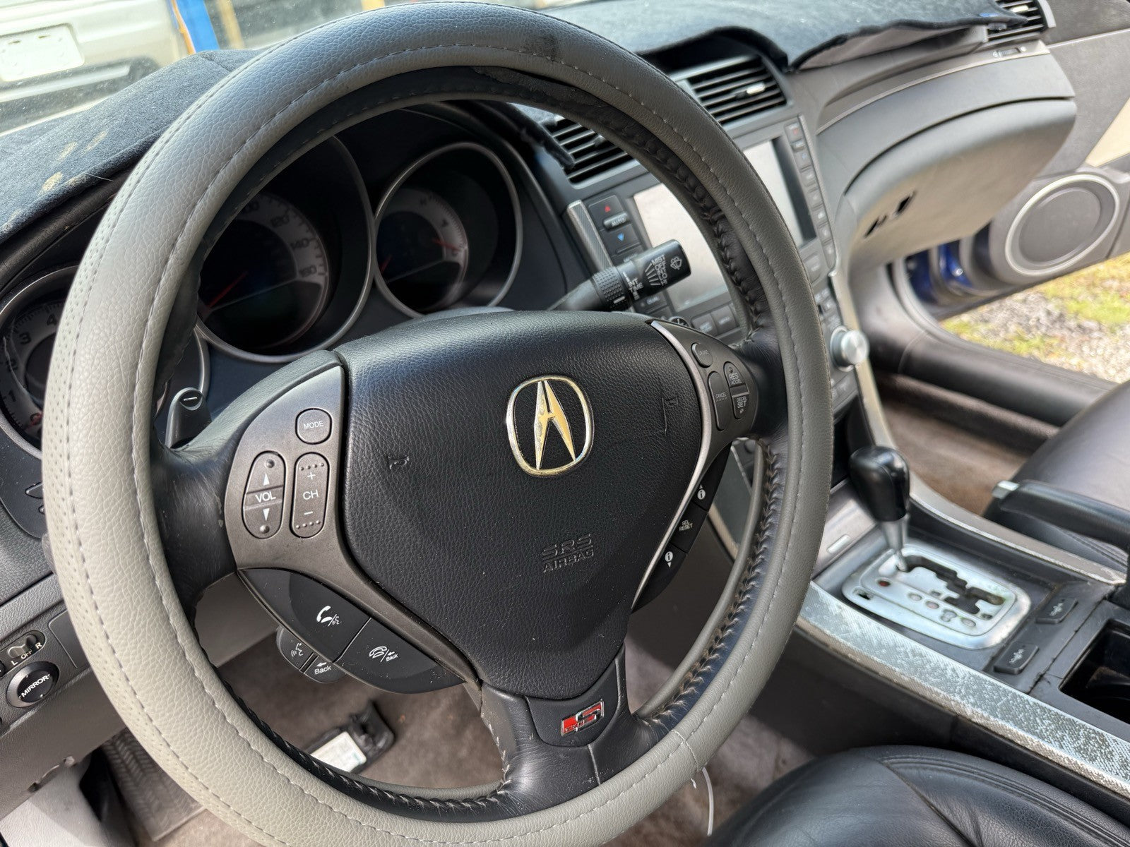 2007 2008 Acura TL Steering Wheel Black