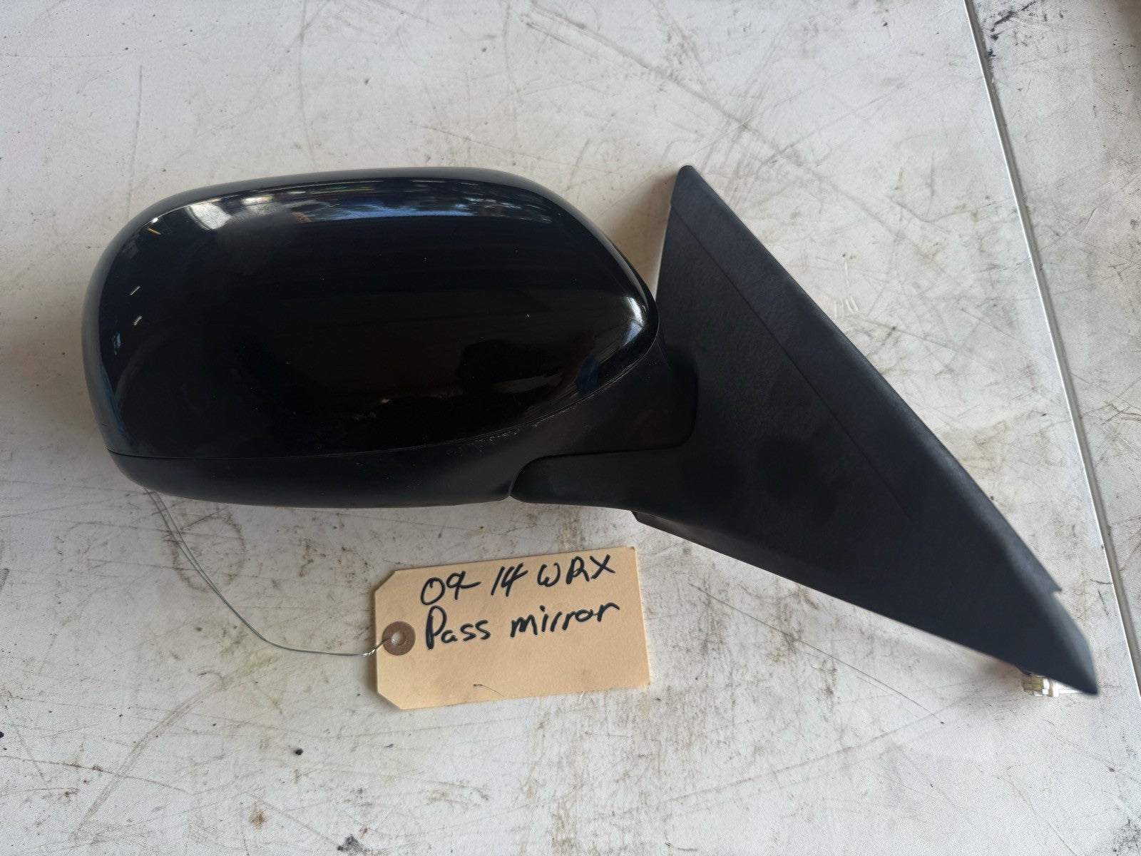 2009-2014 Subaru WRX Passenger Mirror Black 