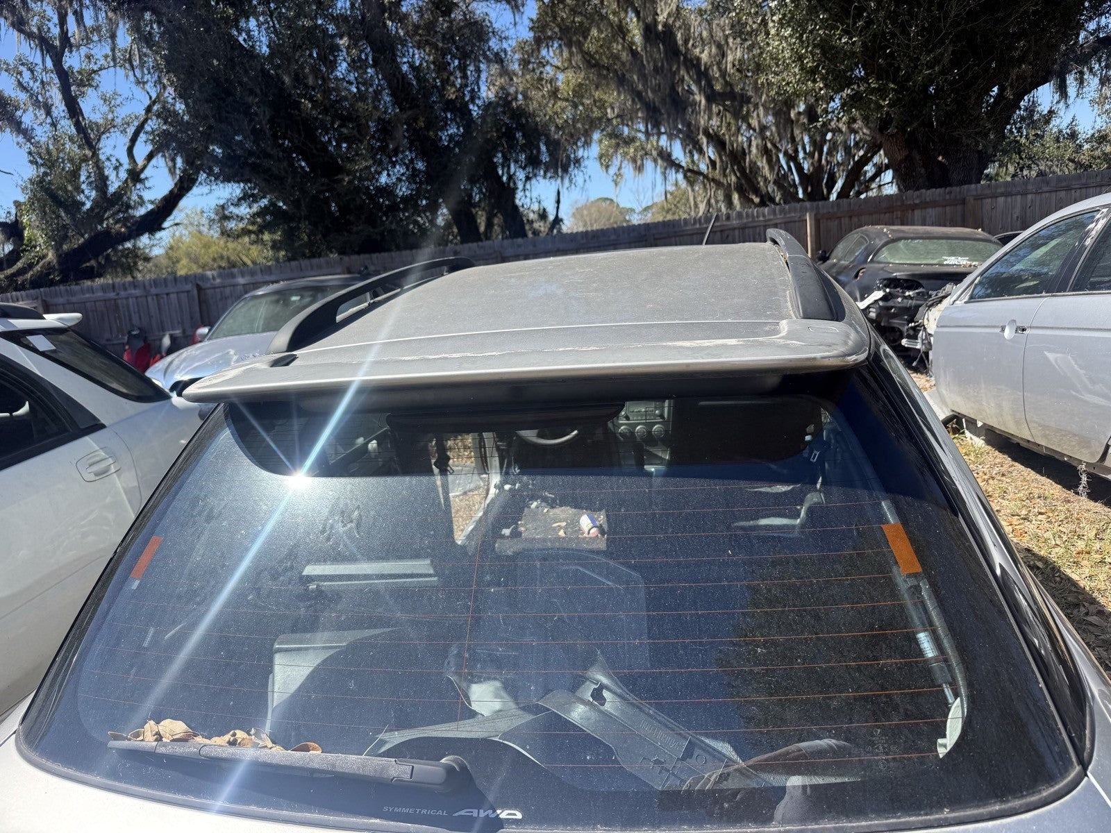 2002-2007 Subaru WRX Wagon Wing Spoiler Silver OEM 
