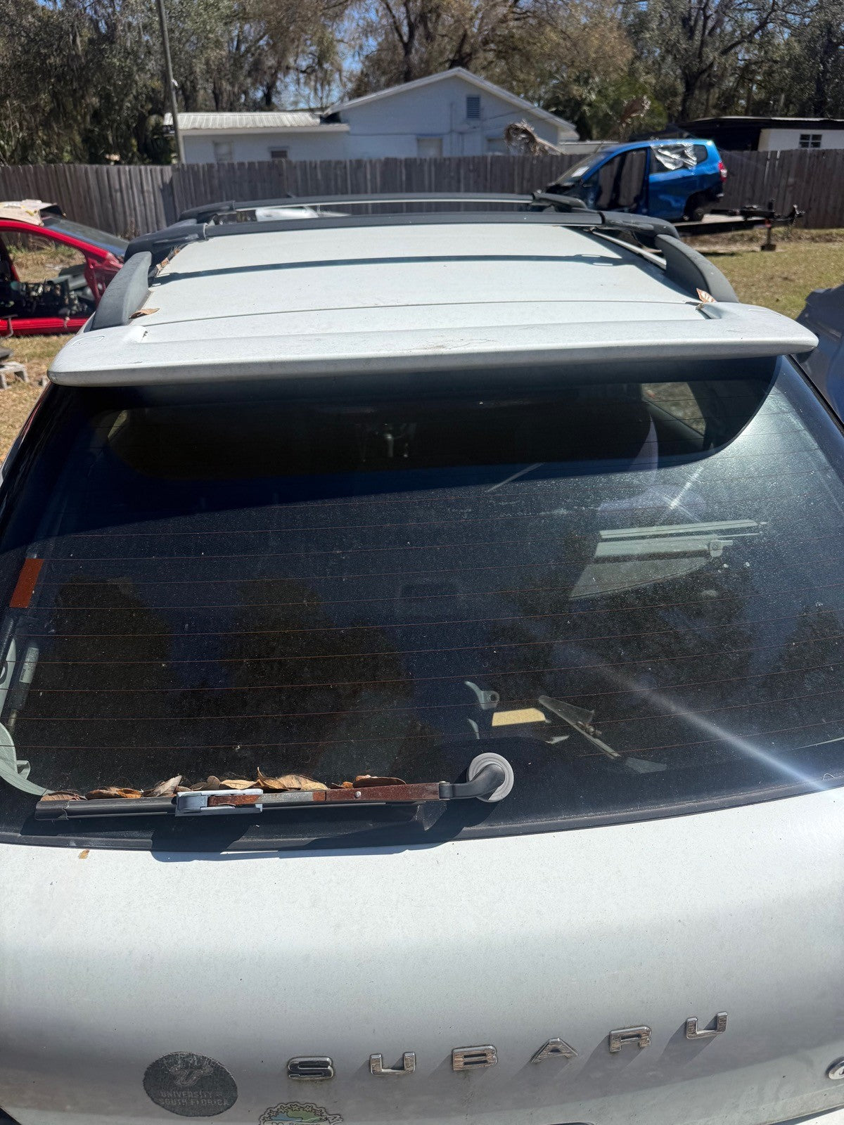 2002-2007 Subaru WRX Wagon Wing White OEM 