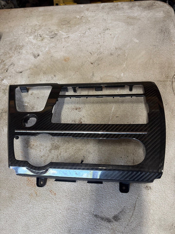 2012-2015 Honda Civic SI Radio Bezel Trim Cover Carbon Look OEM 