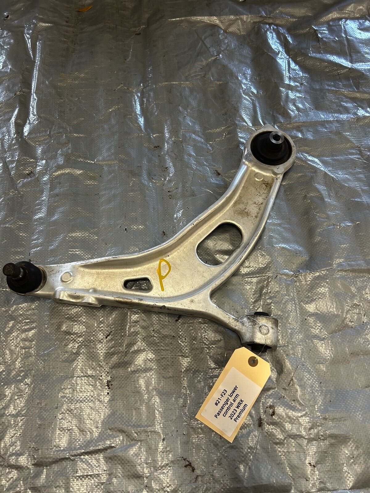 2022-23 Subaru WRX Premium Front Left Passenger Lower Control Arm image 0