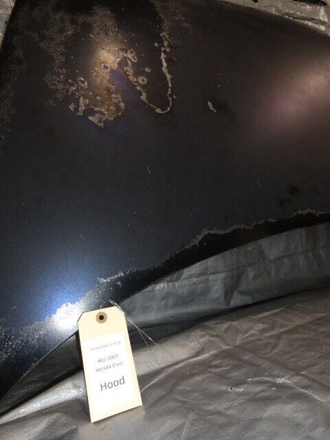 2002 Honda Civic SI Front Hood Black image 1